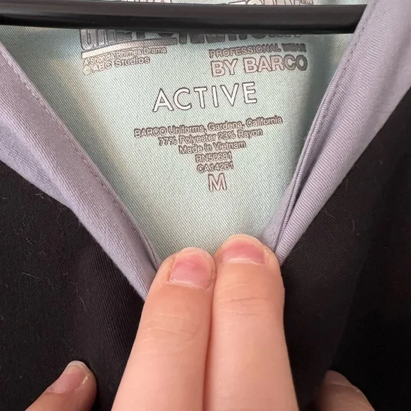 Grey's Anatomy Black and Mint Women's Top - Picture 2 of 3